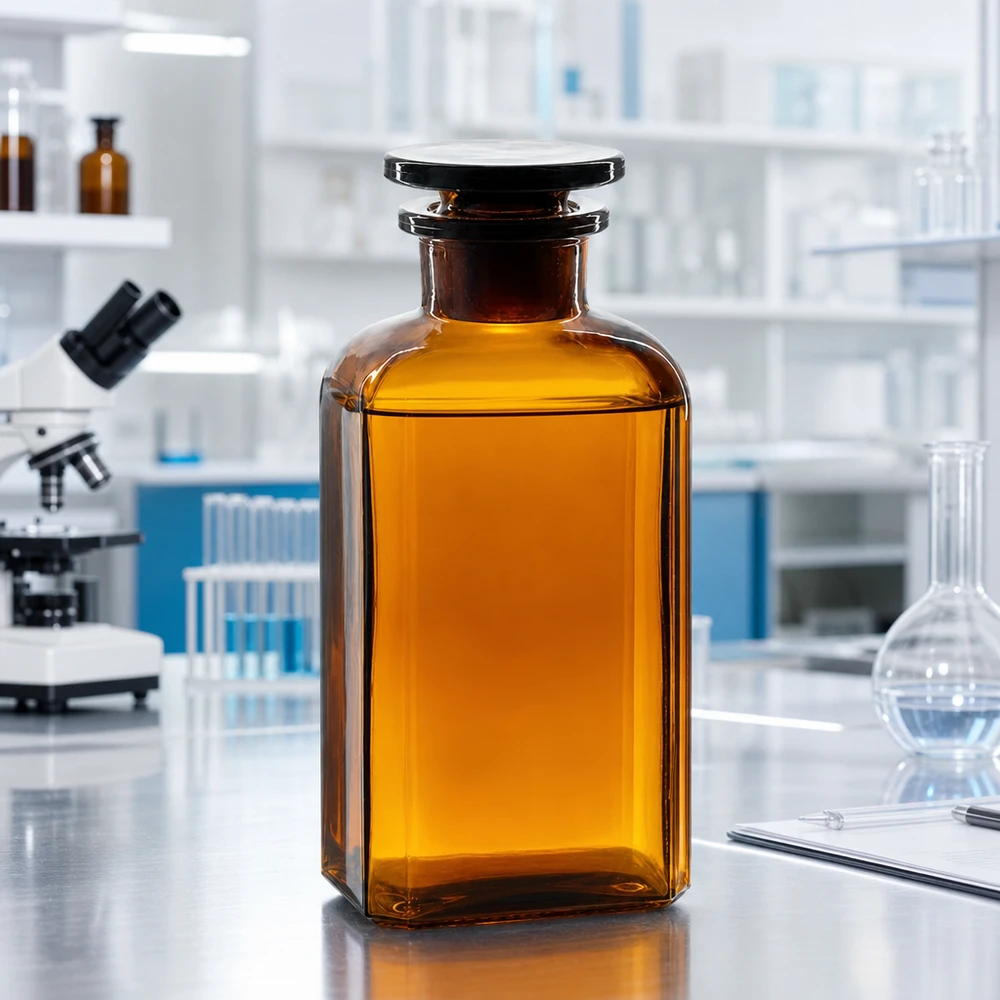 Botella cuadrada 250ml marrón cuello ancho tapón vidrio Frasco de laboratorio marrón de 250 ml, de sección cuadrada, con tapón de cristal; almacenamiento protegido de la luz