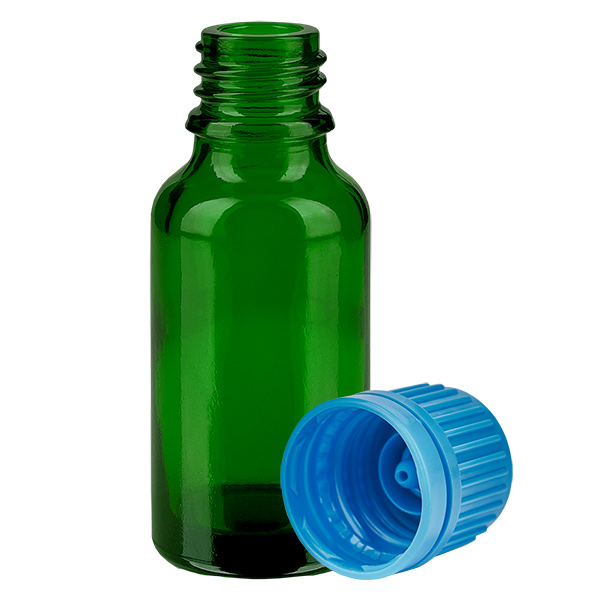 Botella 20ml tapón rosca 11mm azul GreenLine UT18/20 Botella 20ml tapón rosca 11mm azul GreenLine UT18/20