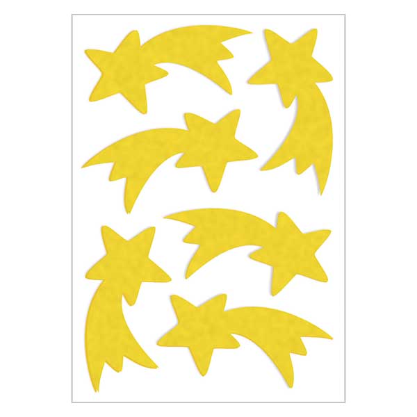 Adhesivo de fieltro "Estrella fugaz" (6 adhesivos) Adhesivo de fieltro "Estrella fugaz" (6 adhesivos)