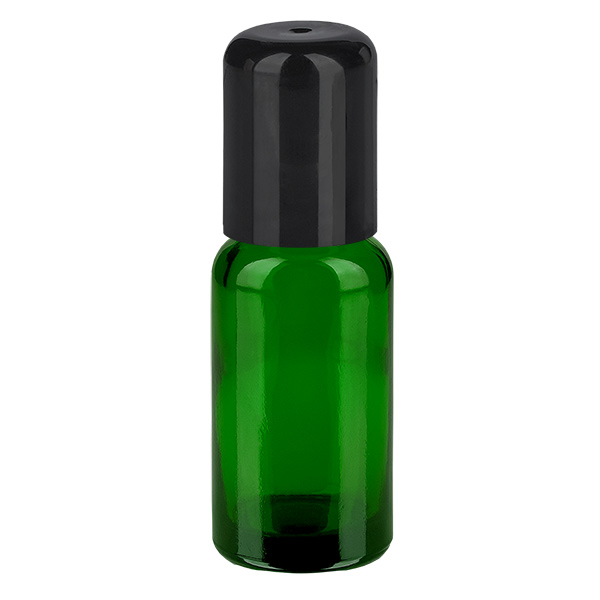 Frasco roll-on 20ml negro tapón estándar GreenLine UT18/20 Frasco roll-on 20ml negro tapón estándar GreenLine UT18/20
