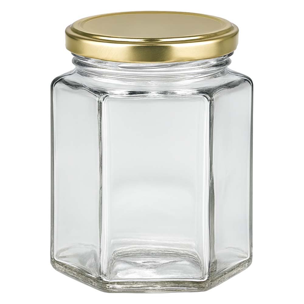 Tarro para miel de 250 g con tapa dorada BasicSeal UNiTWIST