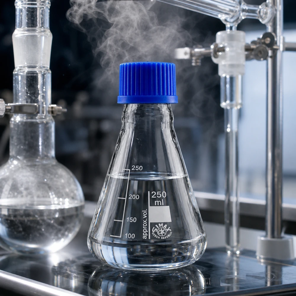 Matraz Erlenmeyer de 250 ml con práctica escala mililitro para la determinación exacta del volumen en el laboratorio