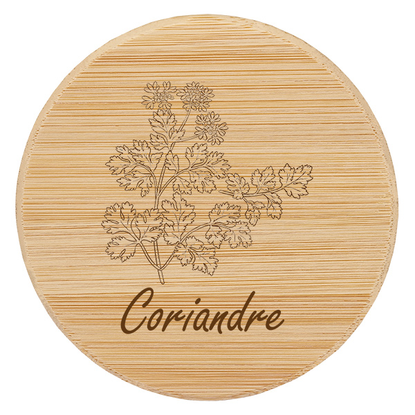 Tapón de madera "Coriandre" para WECK RR60