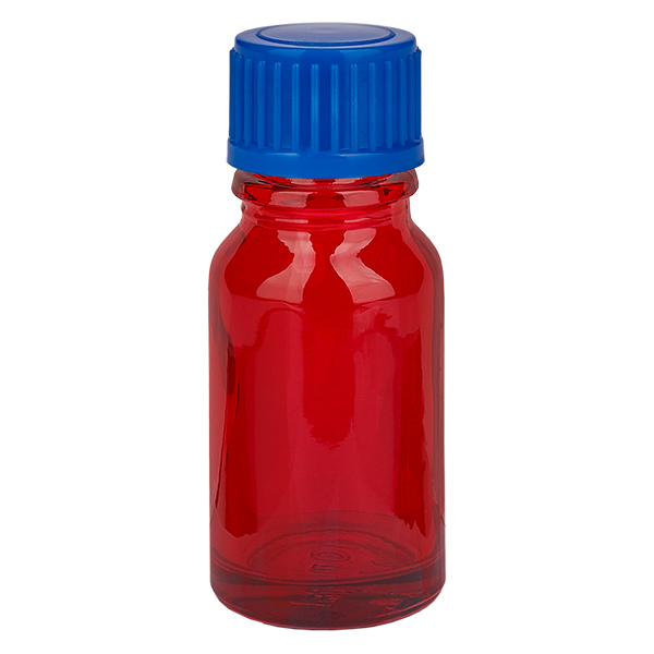 Botella 10ml 11mm tapón rosca azul estándar RedLine UT18/10 Botella 10ml 11mm tapón rosca azul estándar RedLine UT18/10