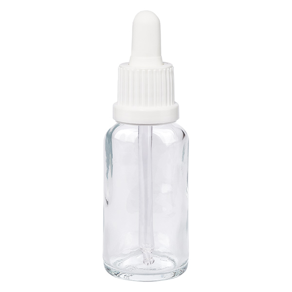 Frasco pipeta 20ml cierre inviolable blanco ClearLine UT18/20