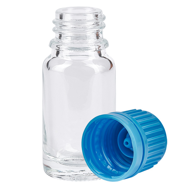 Botella 10ml tapón rosca 11mm azul ClearLine UT18/10 Botella 10ml tapón rosca 11mm azul ClearLine UT18/10