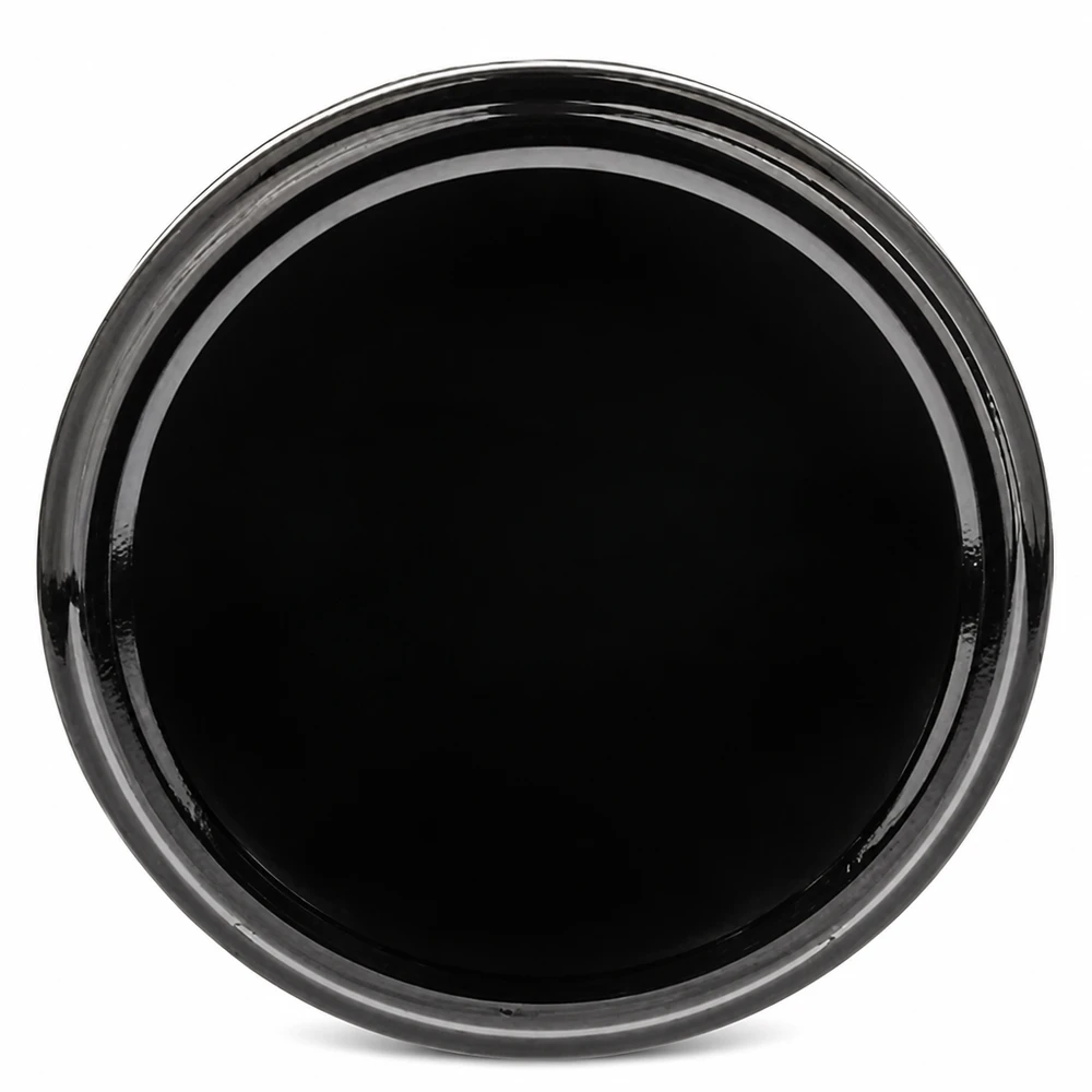 Tapa BasicSeal de 82 mm, negra (TO82) UNiTWIST Tapa BasicSeal de 82 mm, negra, TO82. Vista superior de la tapa Twist-Off negra UNiTWIST