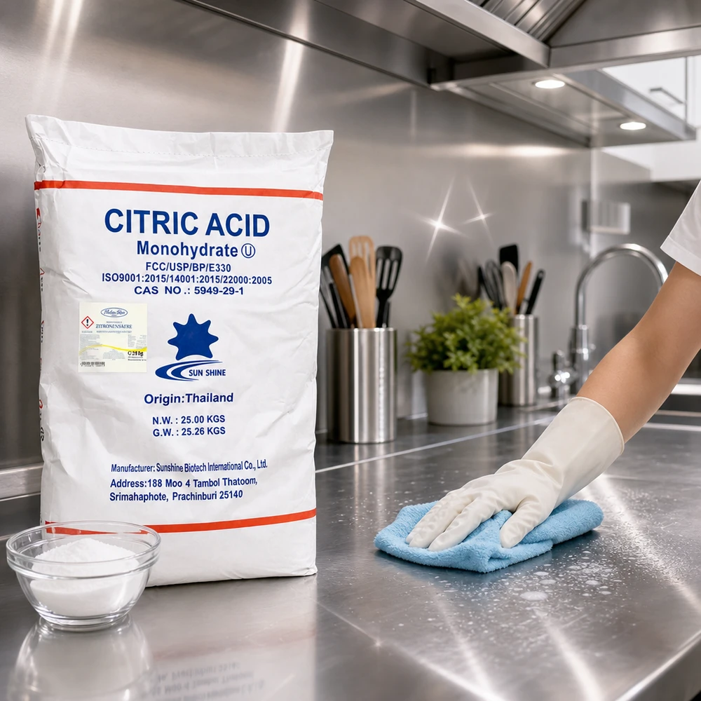 Ácido cítrico 25kg Doktor-Klaus Limpieza profesional de cocinas con 25 kg de ácido cítrico E330 - desincrustante natural para establecimientos de restauración