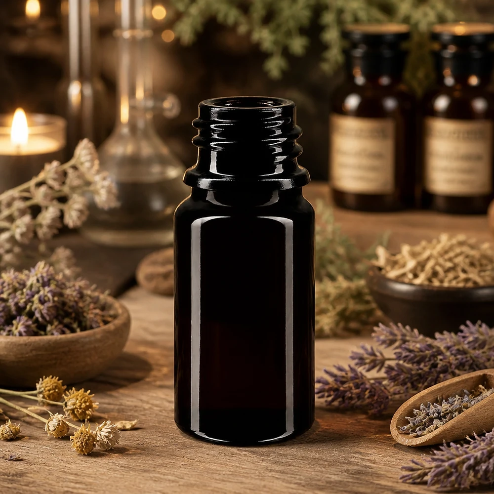 Frasco vidrio violeta 5ml DIN 18 (Mironglas) Práctico frasco cuentagotas Orion de 5 ml de vidrio violeta Miron con protección UV para aromaterapia