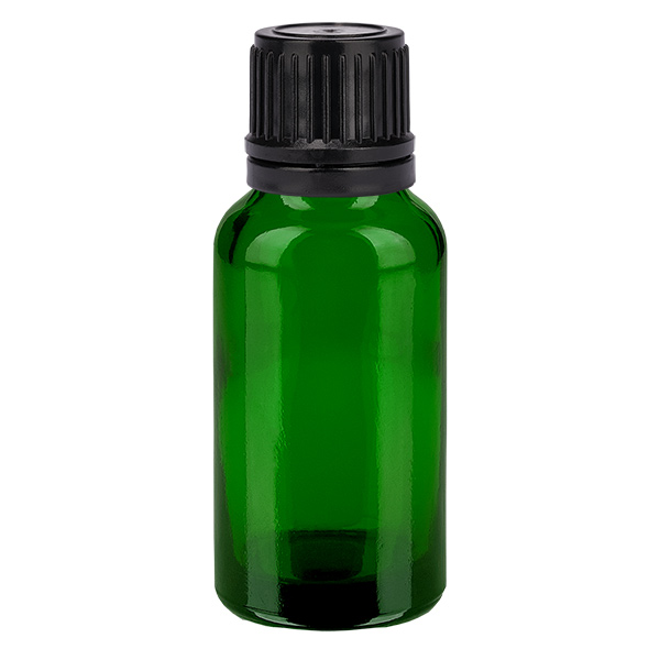 Botella 20ml tapón rosca 11mm negro GreenLine UT18/20 Botella 20ml tapón rosca 11mm negro GreenLine UT18/20