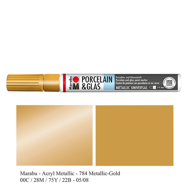 Lápiz de color dorado 1-2 mm para vidrio/porcelana Lápiz de color dorado 1-2 mm para vidrio/porcelana