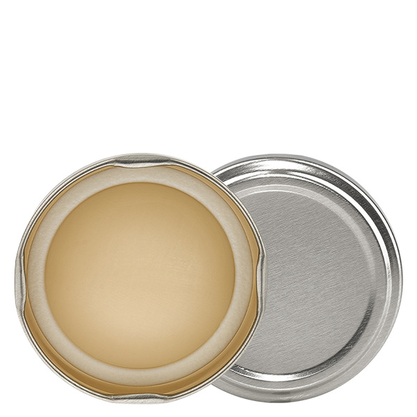 Tapa BasicSeal de 63 mm plateada (TO63) UNiTWIST Tapa BasicSeal de 63 mm plateada (TO63) UNiTWIST