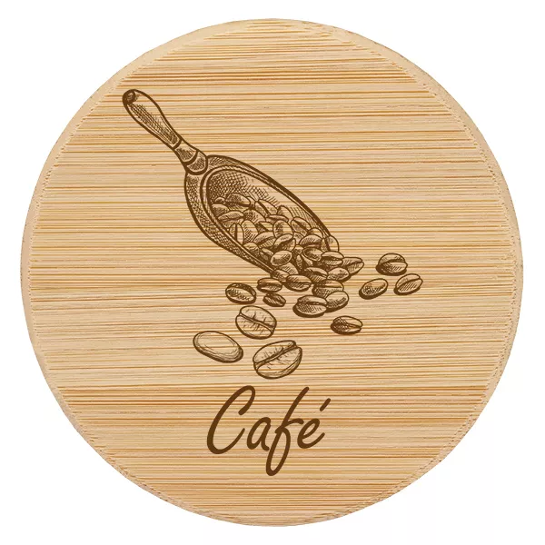 Couvercle en bois "café" pour WECK RR100 Couvercle en bois "café" pour WECK RR100