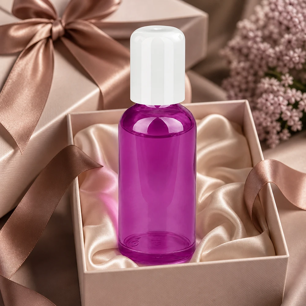 Frasco Roll-on de 50 ml con práctico aplicador en forma de rodillo para una aplicación uniforme de los aceites