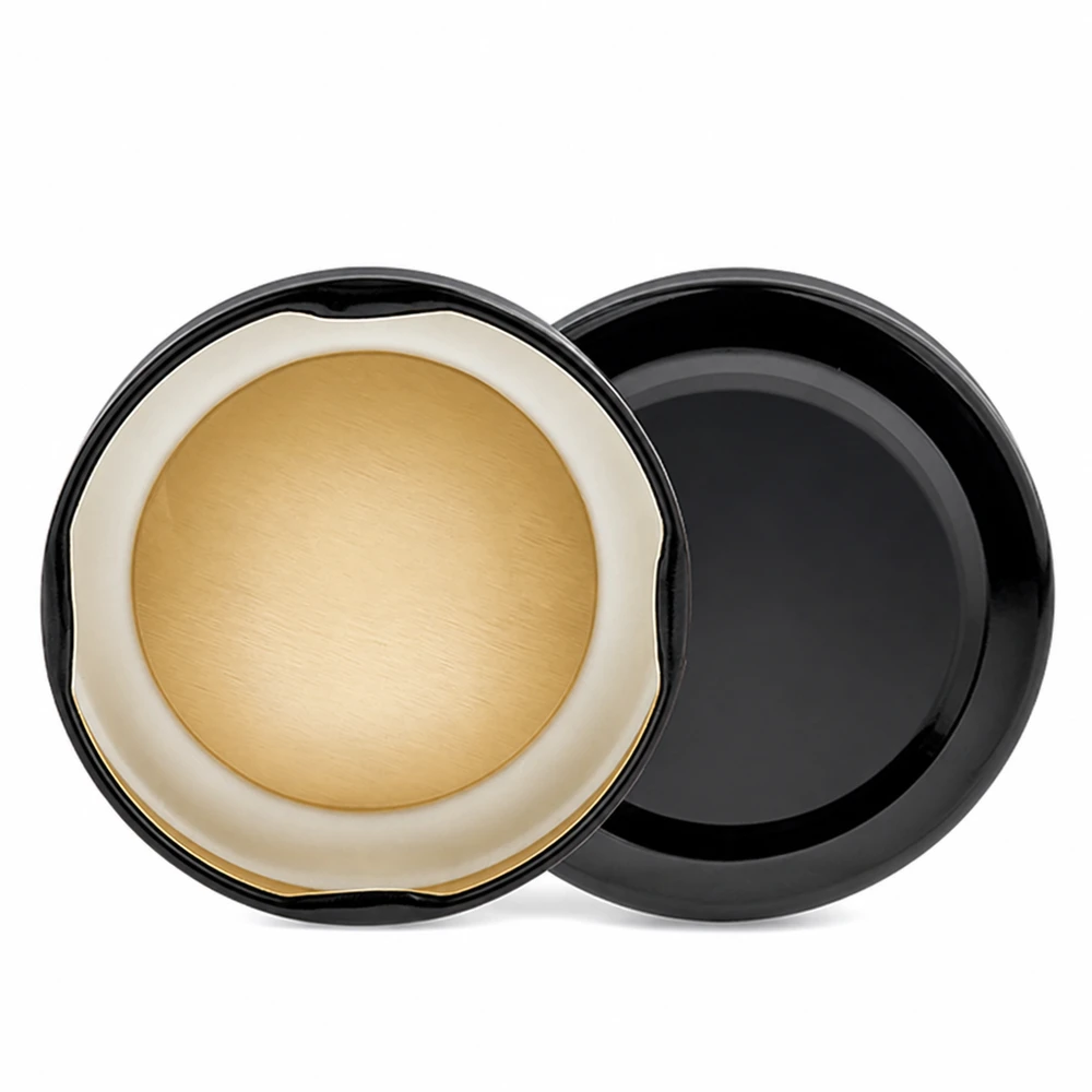 Tapa BasicSeal de 66 mm, negra (TO66deep) UNiTWIST Tapa BasicSeal de 66 mm, color negro, modelo TO66deep UNiTWIST, con interior dorado
