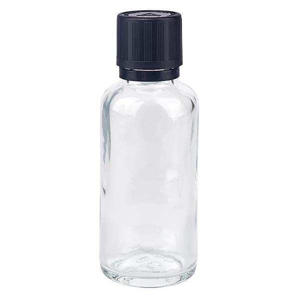 Botella de farmacia transparente 30ml cuentagotas tapón anillo vertedor 1mm negro cierre de seguridad para niños símbolo de advertencia ciego cierre inviolable Botella de farmacia transparente 30ml cuentagotas tapón anillo vertedor 1mm negro cierre de seguridad para niños símbolo de advertencia ciego cierre inviolable