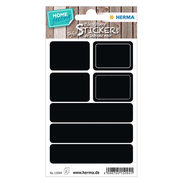 "Etiquetas de pizarra rectangulares (14 adhesivos) "Etiquetas de pizarra rectangulares (14 adhesivos)