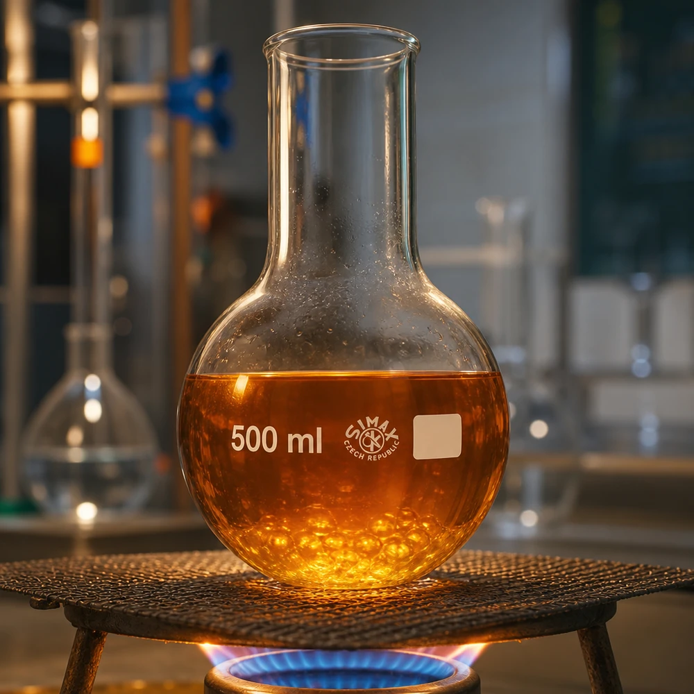 Frasco de fondo redondo de 500 ml y cuello ancho con diseño elegante para equipos profesionales de laboratorio