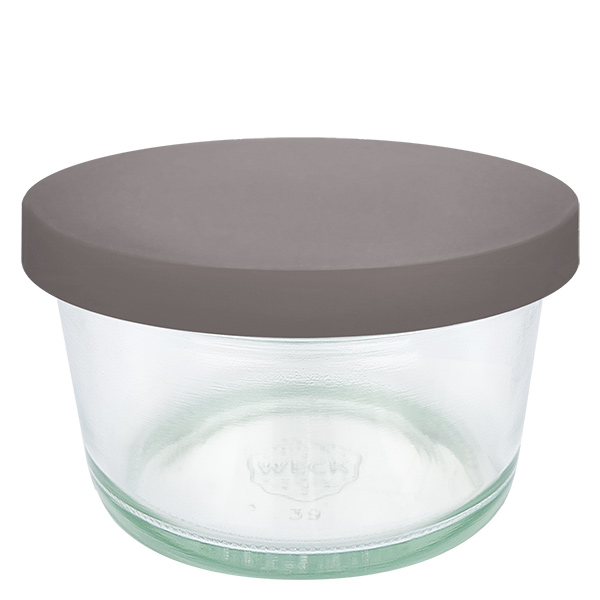 165ml Gourmetglas mit Silikondeckel grau WECK RR80 165ml Gourmetglas mit Silikondeckel grau WECK RR80