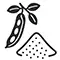 Farine de graines de caroube bio Farine de graines de caroube bio
