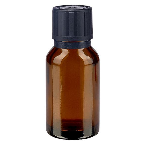 Botella de farmacia marrón 15ml tapón cuentagotas Anillo vertedor 1mm negro Cierre de seguridad para niños Símbolo ciego de advertencia Cierre a prueba de manipulaciones Botella de farmacia marrón 15ml tapón cuentagotas Anillo vertedor 1mm negro Cierre de seguridad para niños Símbolo ciego de advertencia Cierre a prueba de manipulaciones