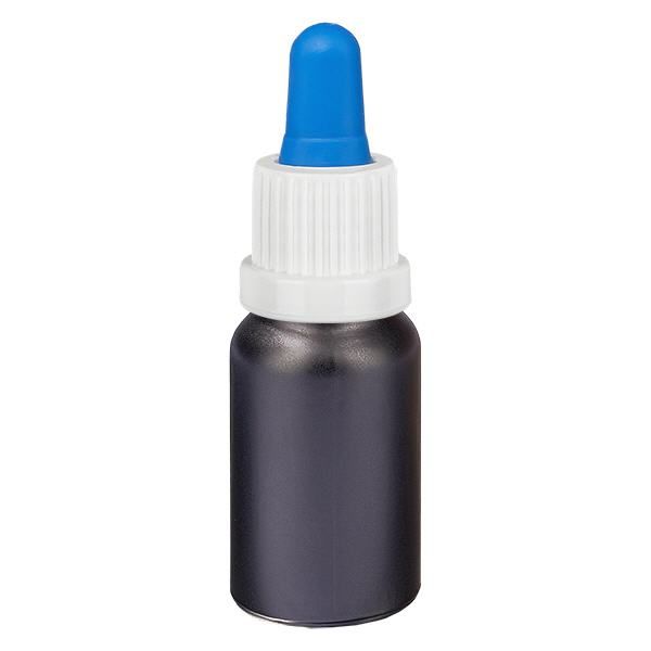 Frasco pipeta 10ml blanco/azul tapón inviolable BlackLine UT18/10
