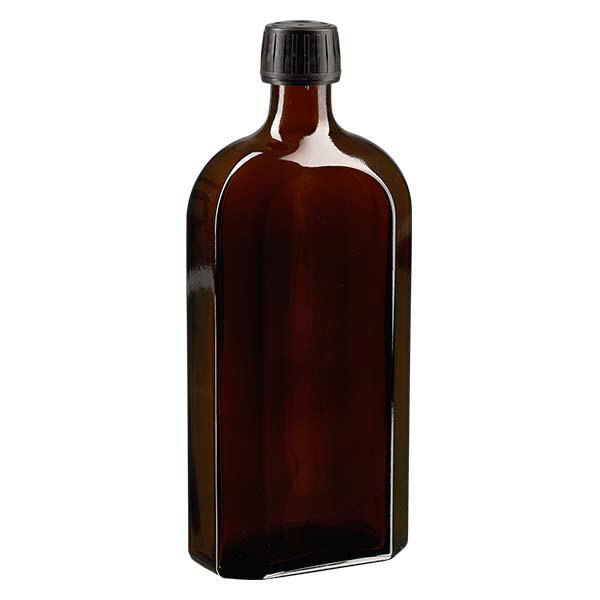 500 ml Meplat tapón de rosca marrón cierre inviolable disco EPE negro 500 ml Meplat tapón de rosca marrón cierre inviolable disco EPE negro