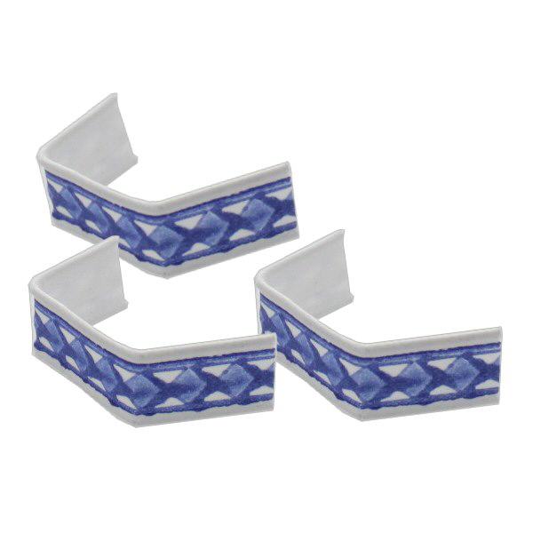Clip en U azul/blanco (paquete de 100) 40mm Clip en U azul/blanco (paquete de 100) 40mm