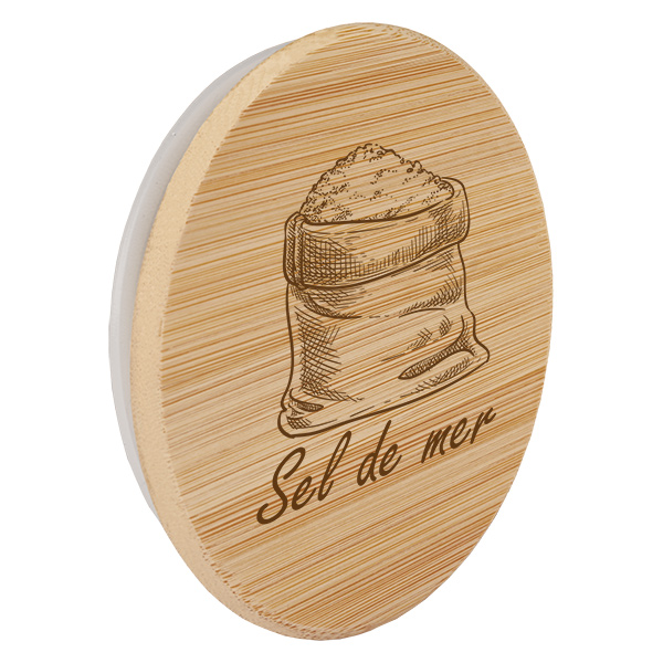 Cubierta de madera "Sel de Mer" para WECK RR60 Cubierta de madera "Sel de Mer" para WECK RR60
