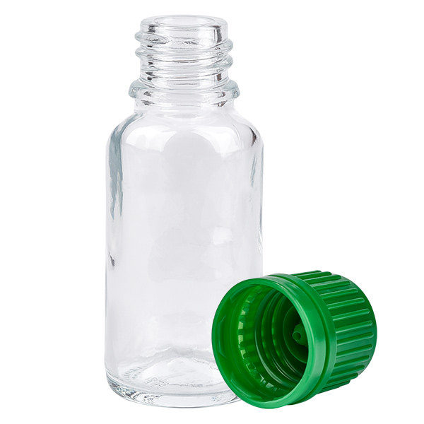 Botella 20ml tapón rosca 11mm verde ClearLine UT18/20 Botella 20ml tapón rosca 11mm verde ClearLine UT18/20