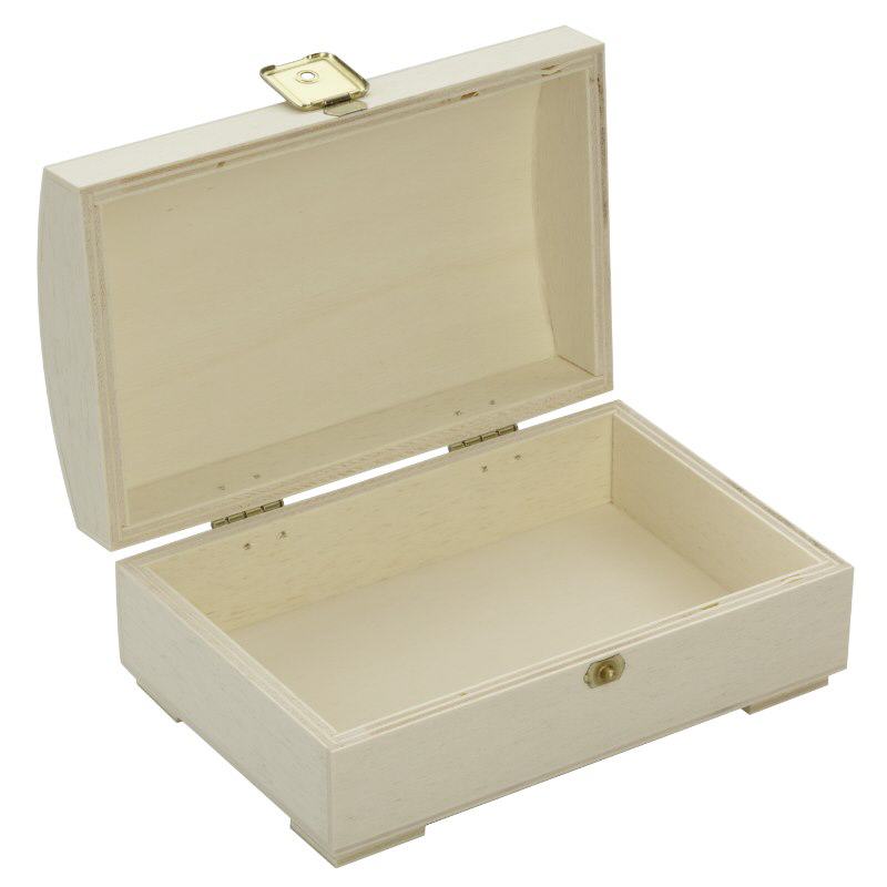 Caja de madera (cofre) con tapa curvada 15x10x6cm Caja de madera (cofre) con tapa curvada 15x10x6cm