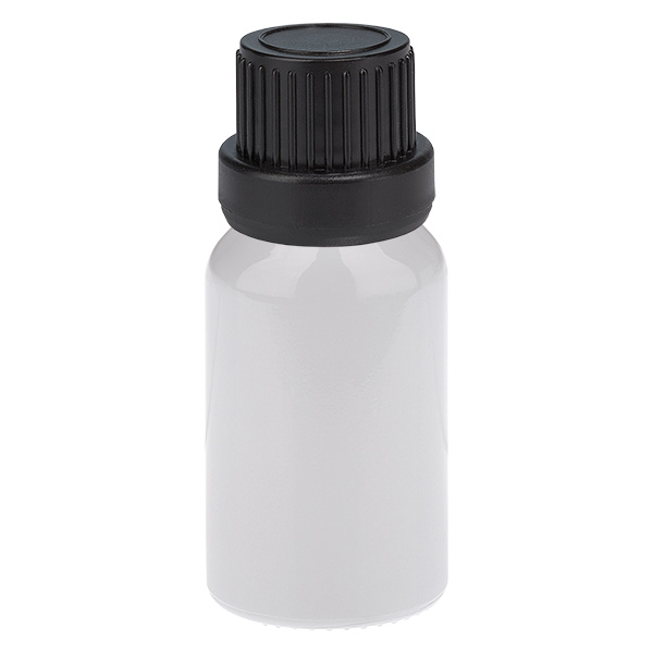Frasco cuentagotas de 10 ml, 2 mm, negro, cierre de seguridad WhiteLine UT18/10 Frasco cuentagotas de 10 ml, 2 mm, negro, cierre de seguridad WhiteLine UT18/10