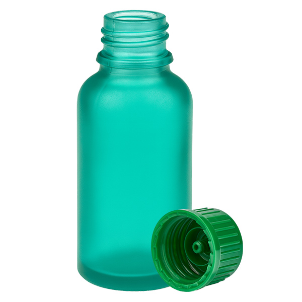 Botella de 30 ml con tapón de rosca de 11 mm verde estándar GreenLine UT18/30 Botella de 30 ml con tapón de rosca de 11 mm verde estándar GreenLine UT18/30
