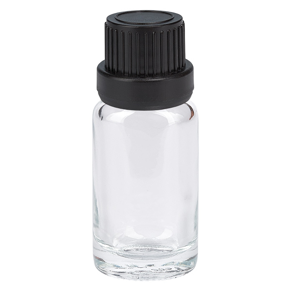 Botella 10ml tapón rosca 11mm negro ClearLine UT18/10 Botella 10ml tapón rosca 11mm negro ClearLine UT18/10