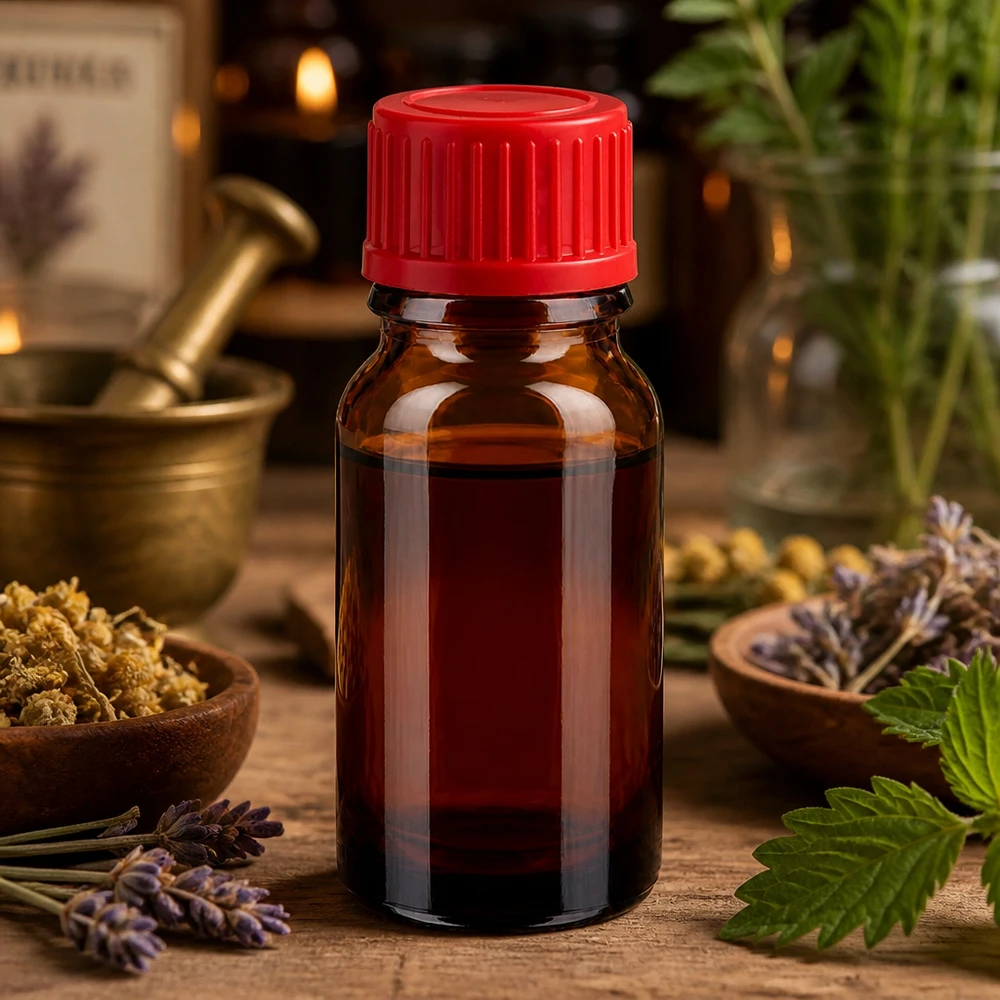 Frasco compacto de vidrio BrownLine de 10 ml ideal para aplicaciones de aromaterapia y naturopatía