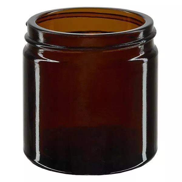 Tarro de cristal 60ml. marrón sin tapa, rosca 51mm/R3 ApoGlas