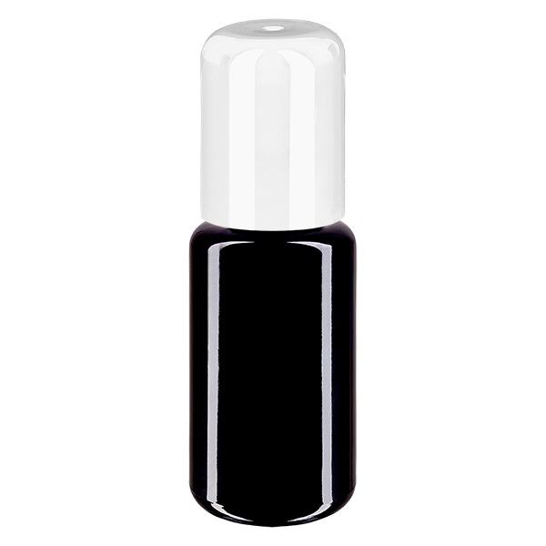 Botella de farmacia violeta 20ml tapón roll-on blanco Botella de farmacia violeta 20ml tapón roll-on blanco