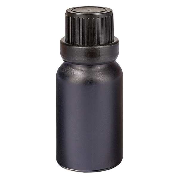 10ml frasco cuentagotas 2mm cierre inviolable NegroL. UT18/10 10ml frasco cuentagotas 2mm cierre inviolable NegroL. UT18/10