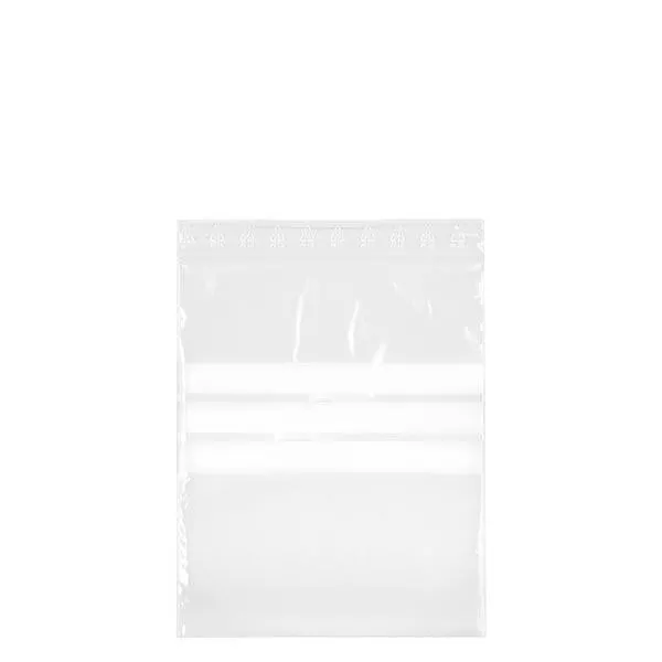 PolyZip con campo de etiquetado (paquete de 100) 180x250mm/50µm