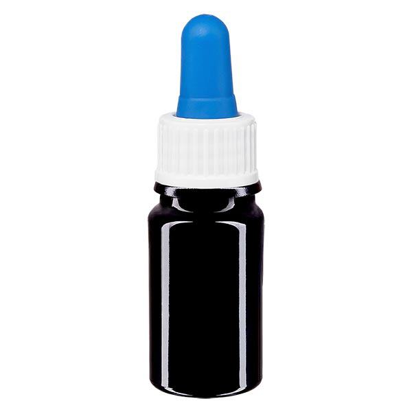 Botella de farmacia violeta 5ml pipeta blanco/azul estándar Botella de farmacia violeta 5ml pipeta blanco/azul estándar