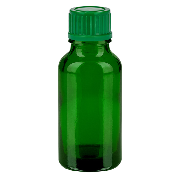 Frasco de 20 ml con tapón de rosca de 11 mm verde Estándar GreenLine UT18/20 Frasco de 20 ml con tapón de rosca de 11 mm verde Estándar GreenLine UT18/20