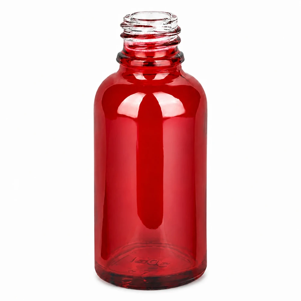 Botella de farmacia de 30ml RedLine UT18/30 UNiTWIST Frasco de farmacia rojo de 30 ml RedLine UT18/30 UNiTWIST de vidrio de alta calidad para medicamentos