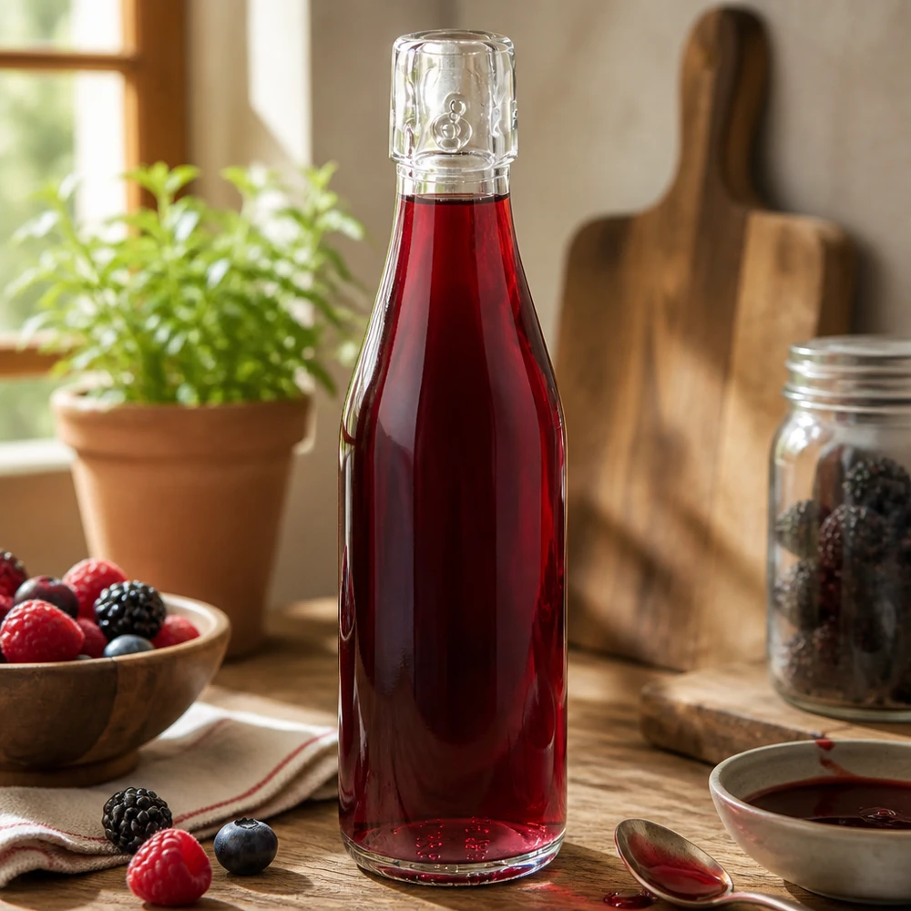 Botella de vidrio de 250 ml sin tapón giratorio UNiTWIST