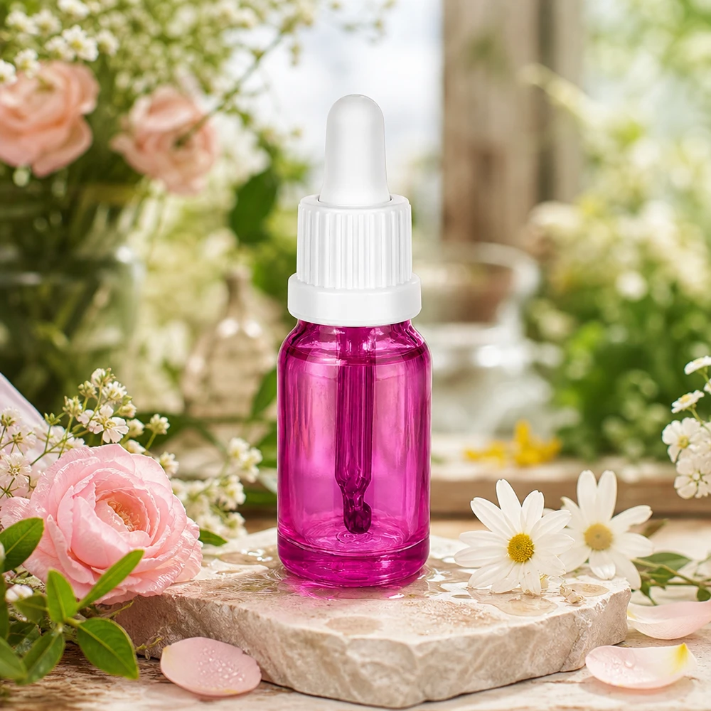 Frasco pipeta pequeño 10ml de vidrio violeta para aceites esenciales OV PurpleLine UT18/10