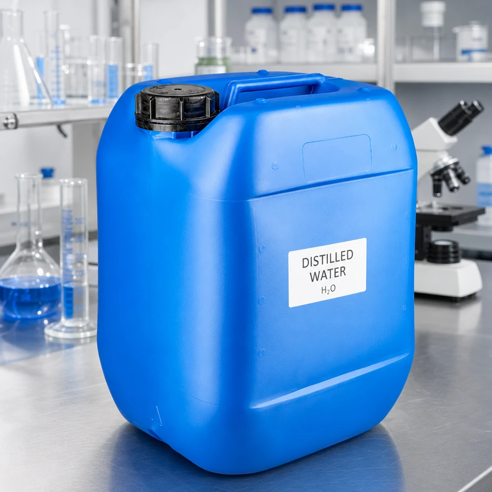 Bidón 10 litros azul con tapón de rosca Cierre a prueba de manipulaciones Bidón resistente de 10 litros, de color azul, fabricado en plástico HDPE con tapón de rosca OV para laboratorio