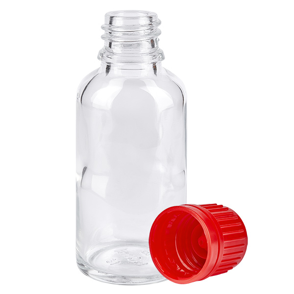 Botella 30ml tapón rosca 11mm rojo ClearLine UT18/30 Botella 30ml tapón rosca 11mm rojo ClearLine UT18/30