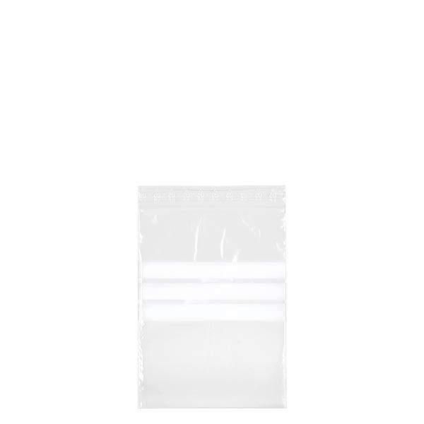 PolyZip con campo de etiquetado (paquete de 100) 80x120mm/50µm PolyZip con campo de etiquetado (paquete de 100) 80x120mm/50µm