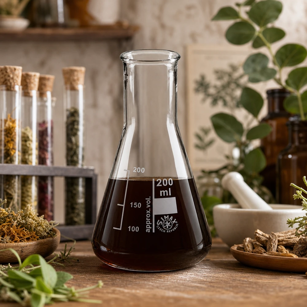 Matraz Erlenmeyer 200ml cuello estrecho