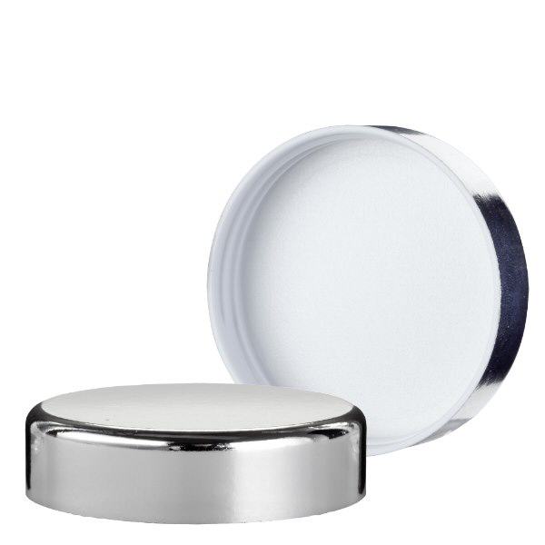 Tapón de rosca plateado de termoplástico, rosca 52mm ApoGlas Tapón de rosca plateado de termoplástico, rosca 52mm ApoGlas