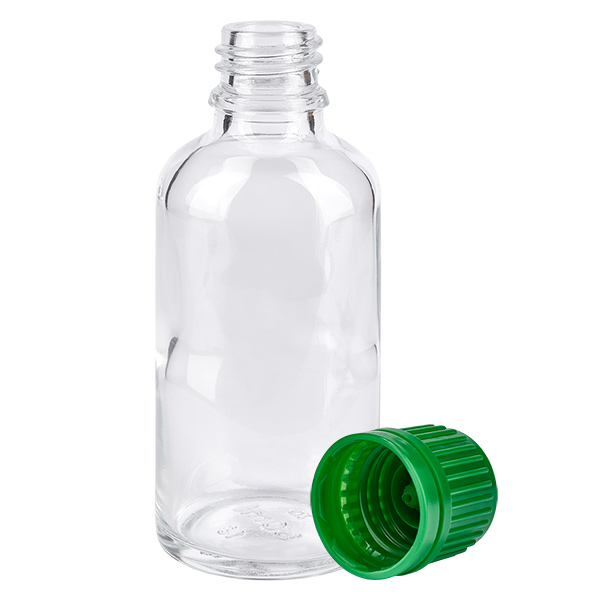Frasco 50ml tapón rosca 11mm verde ClearLine UT18/50 Frasco 50ml tapón rosca 11mm verde ClearLine UT18/50